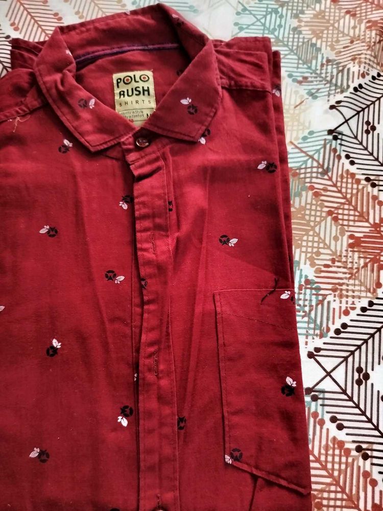 Reddish Maroon Shirt