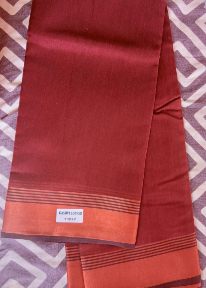 Saree With Running Blouse