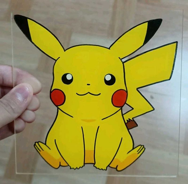 Pikachu Glass Painting// Pokemon