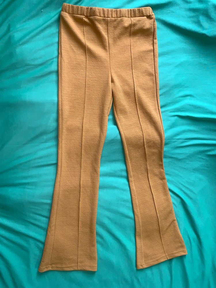 Yellow Bell Bottom  Trouser