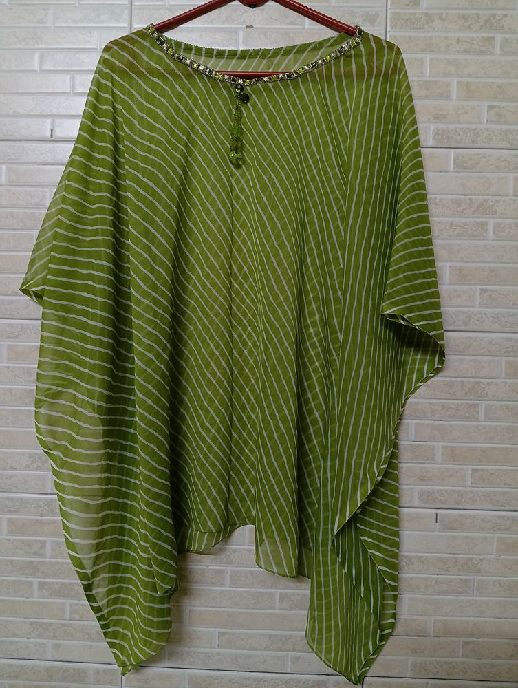 Green Cape Top, Size Xxl