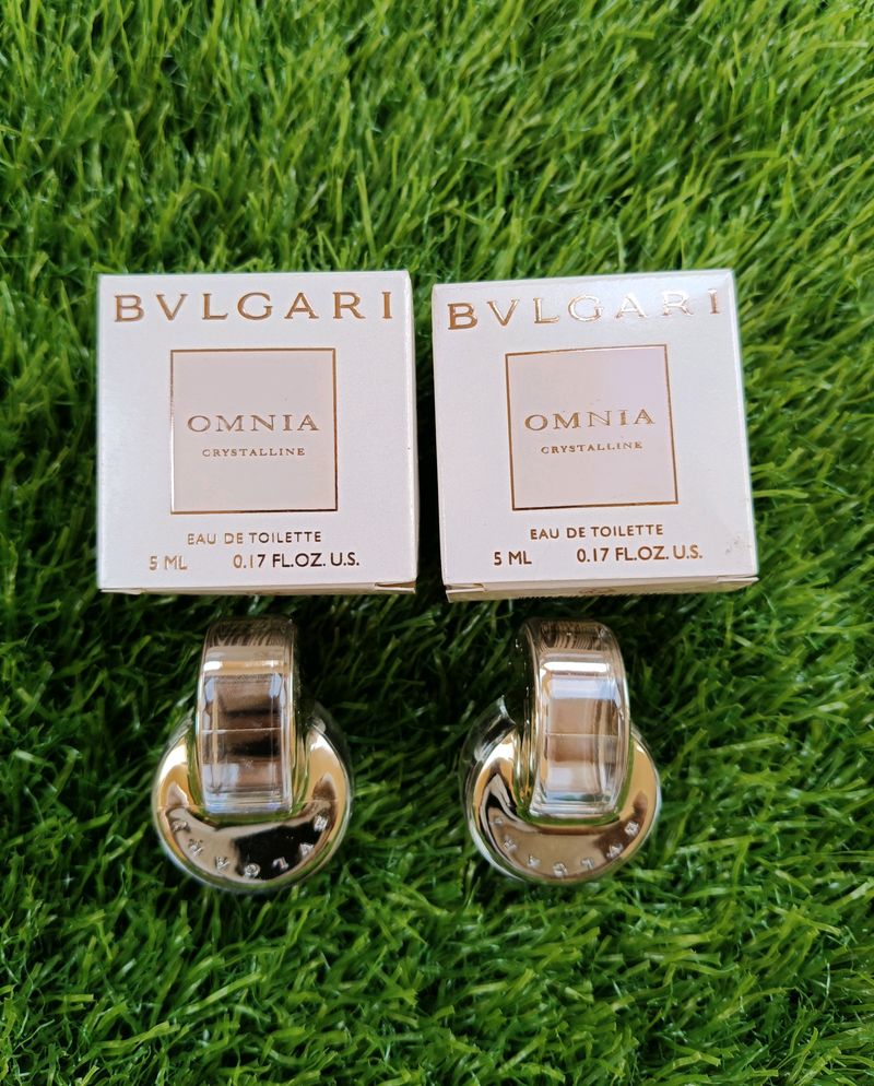 2 Pcs Bvlgari Omnia Crystalline Perfume