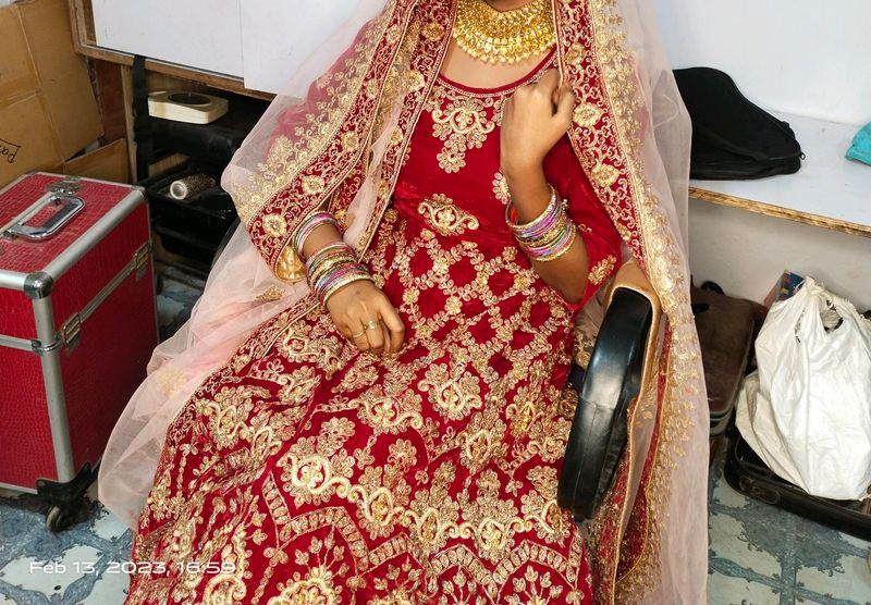 Wedding Lehenga Red Wine ♥️ |  Full Set