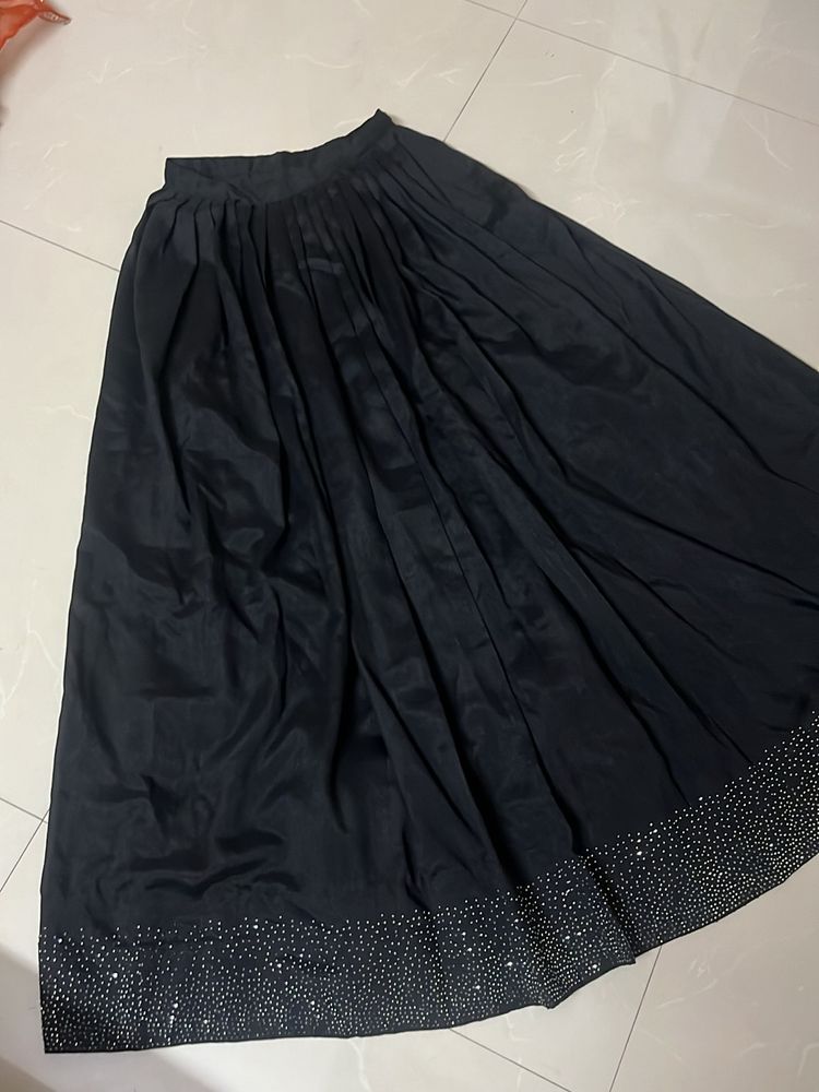 Black Designer Skirt