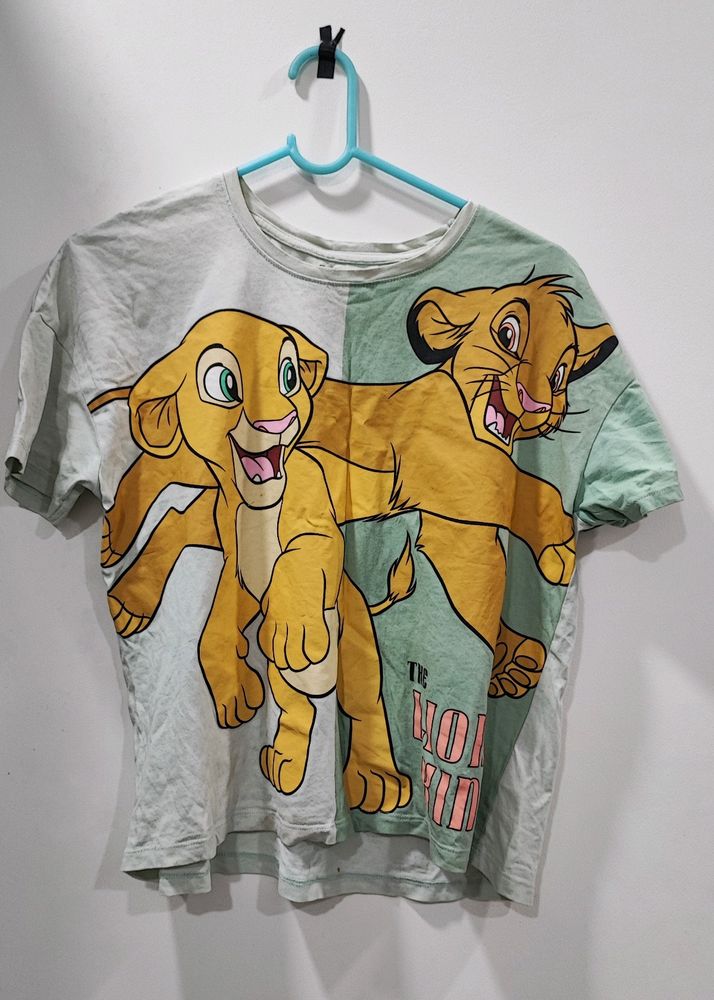 Green Dual Colour Lion King Tee