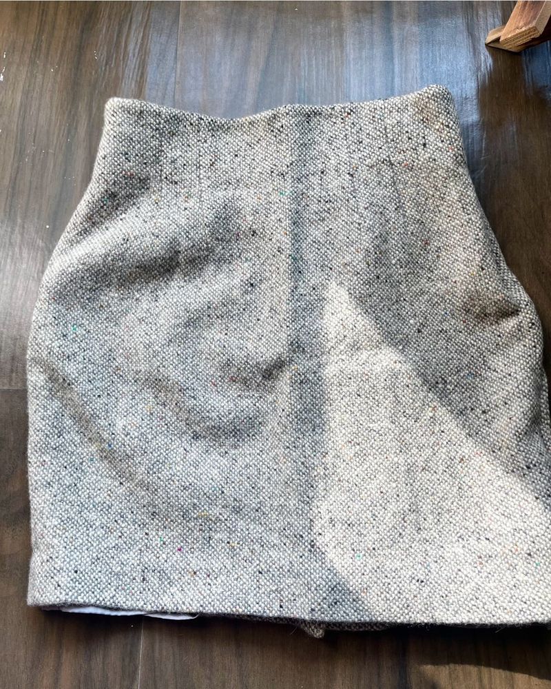 Woolen Mini Skirt