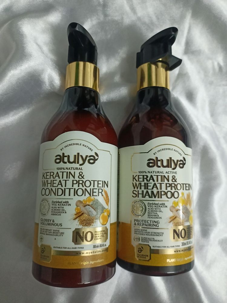 Keratin Wheat Protein Shampoo+ Conditioner