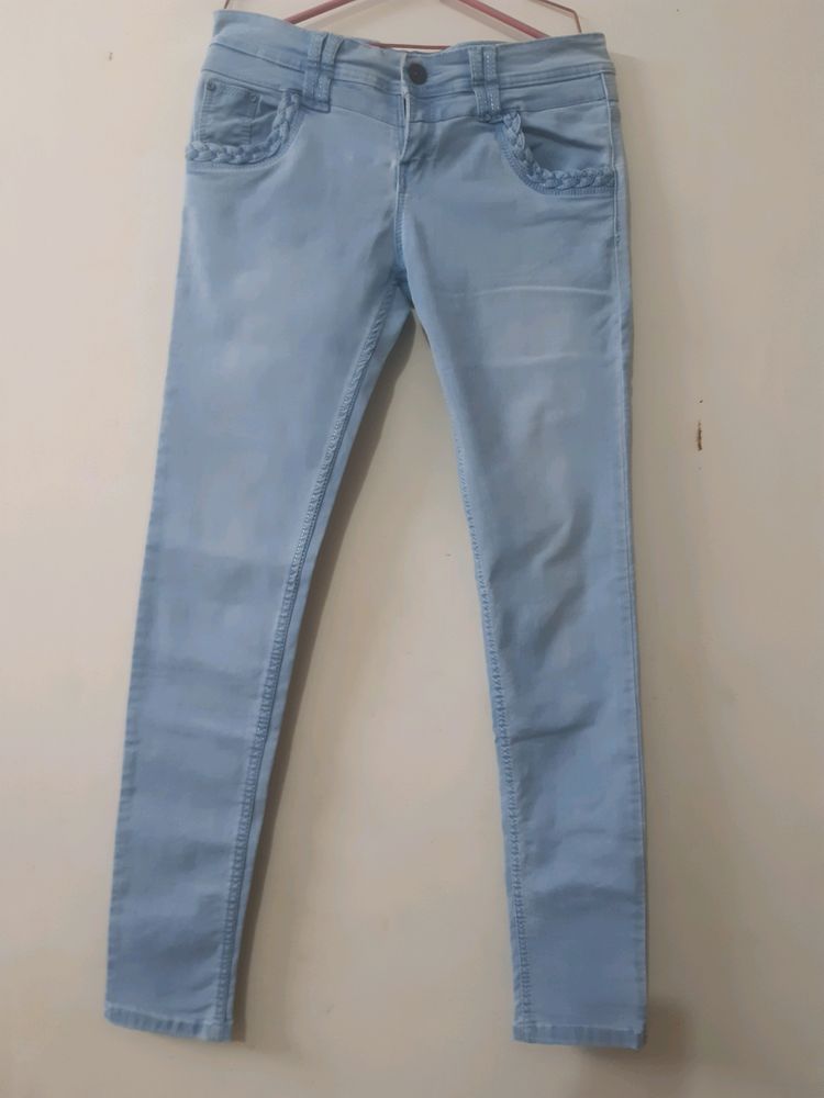 Sky Blue Denim Jean's