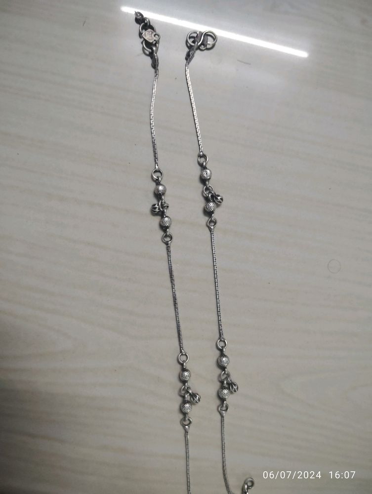 Pure Silver Anklet Used