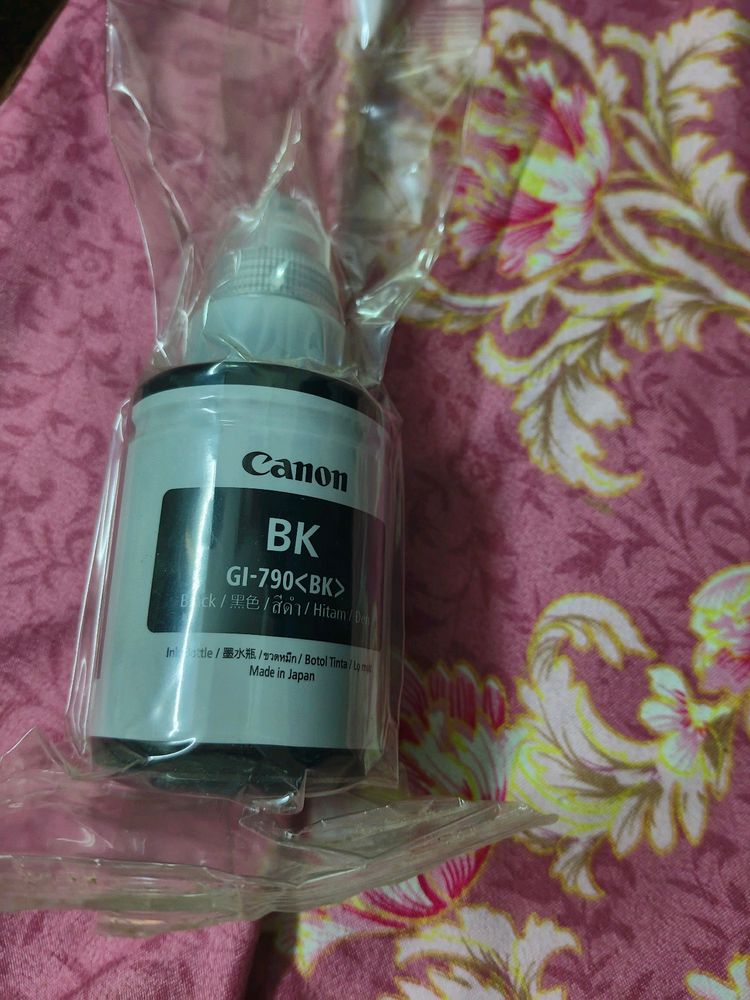 Printer Ink Black Colored