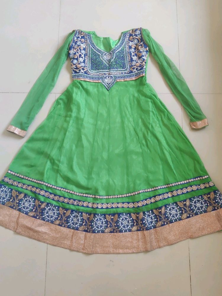 Green Anarkali Kurti