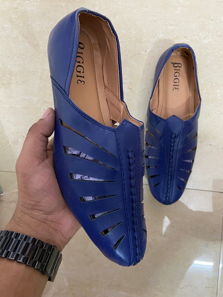 Royal Blue Nagra Shoes