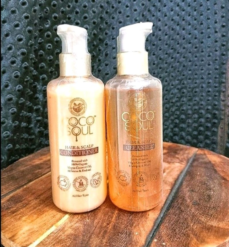 Coco Soul Hair Cleanser And Conditioner