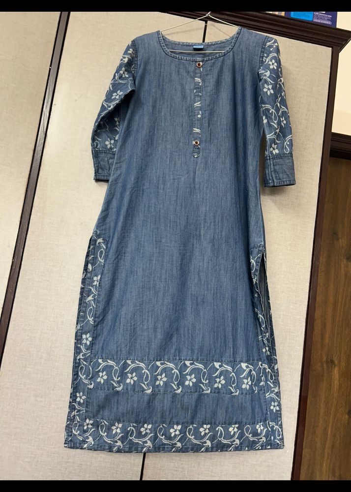 Denim Kurta