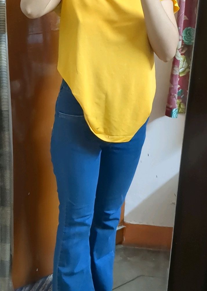 Blue Bootcut Jeans For Women