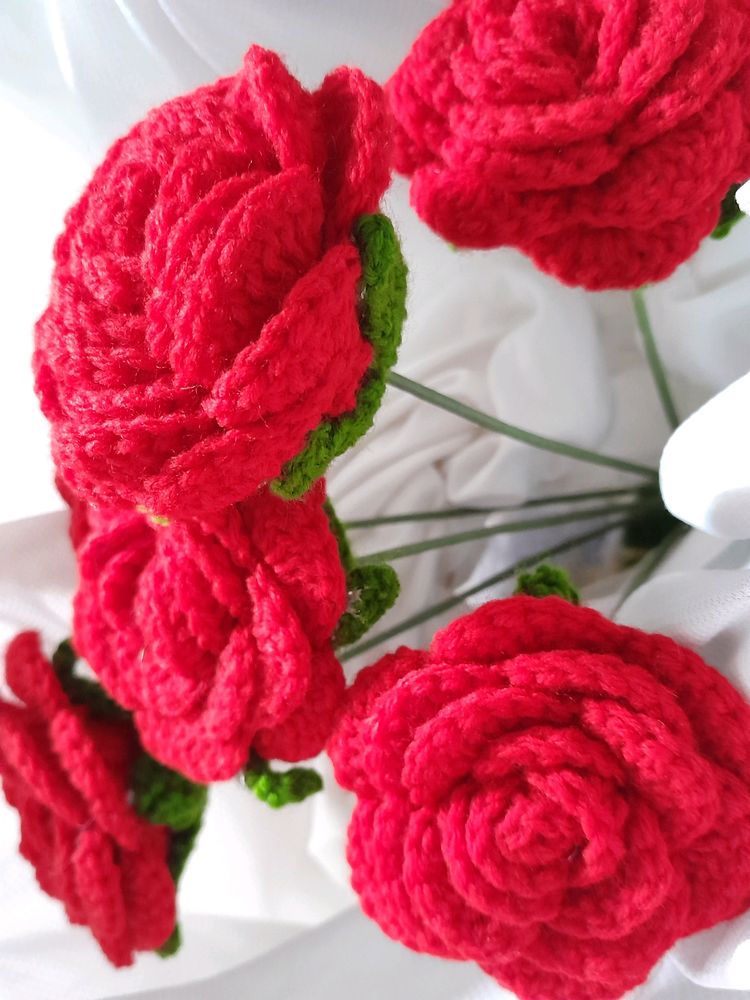 Crochet Rose Bouquet 💐