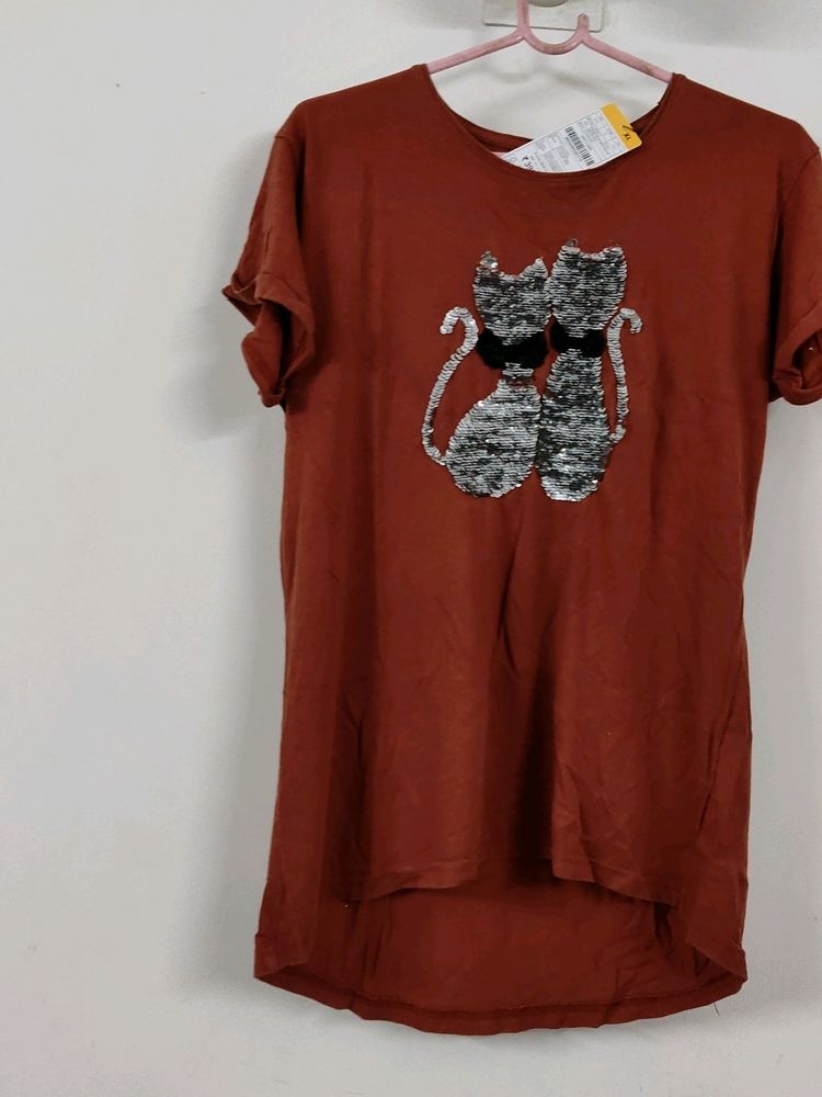 Brown Color Tshirt