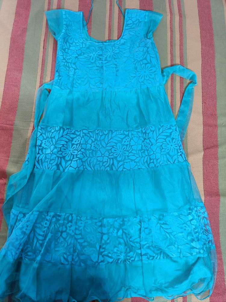 Sea Green Anarkali Suit Set