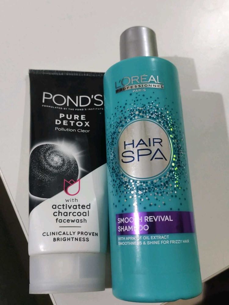 Loreal Paris Hair Spa Shampoo With Ponds Facewash