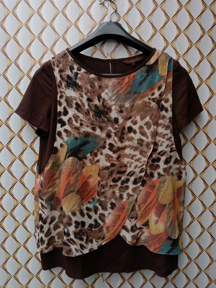 New Brown Art Top