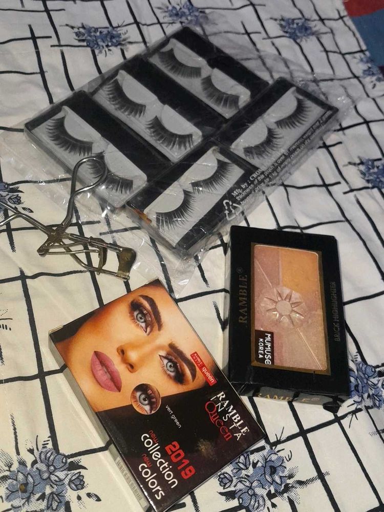 5 Eyelashes With Free Tools And blusher