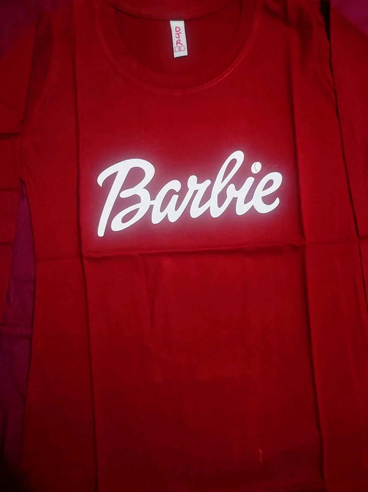 Barbie Print T-shirt For Girls