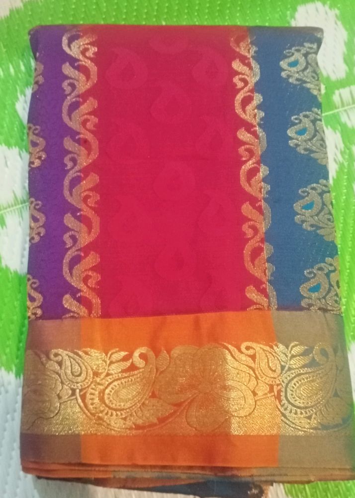 Multicolored Silk Saree