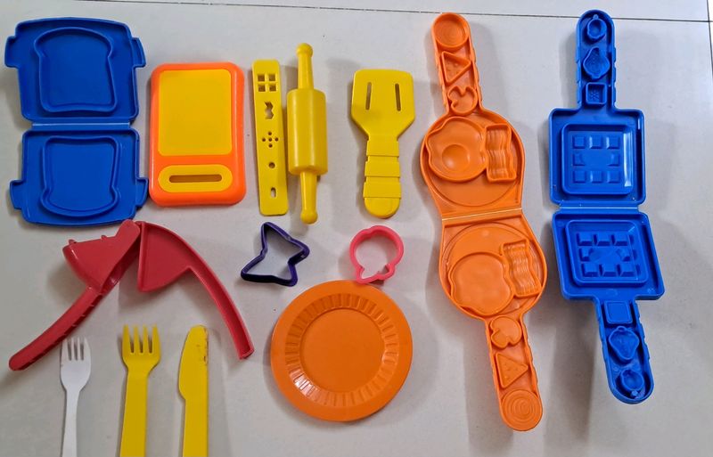 Clay Moulding Toys, Waffle Maker, Omelette Maker