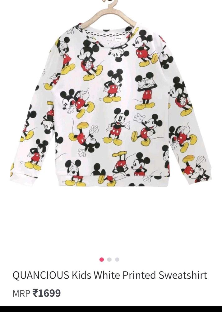 Mickey Mouse Print Sweatshirt..