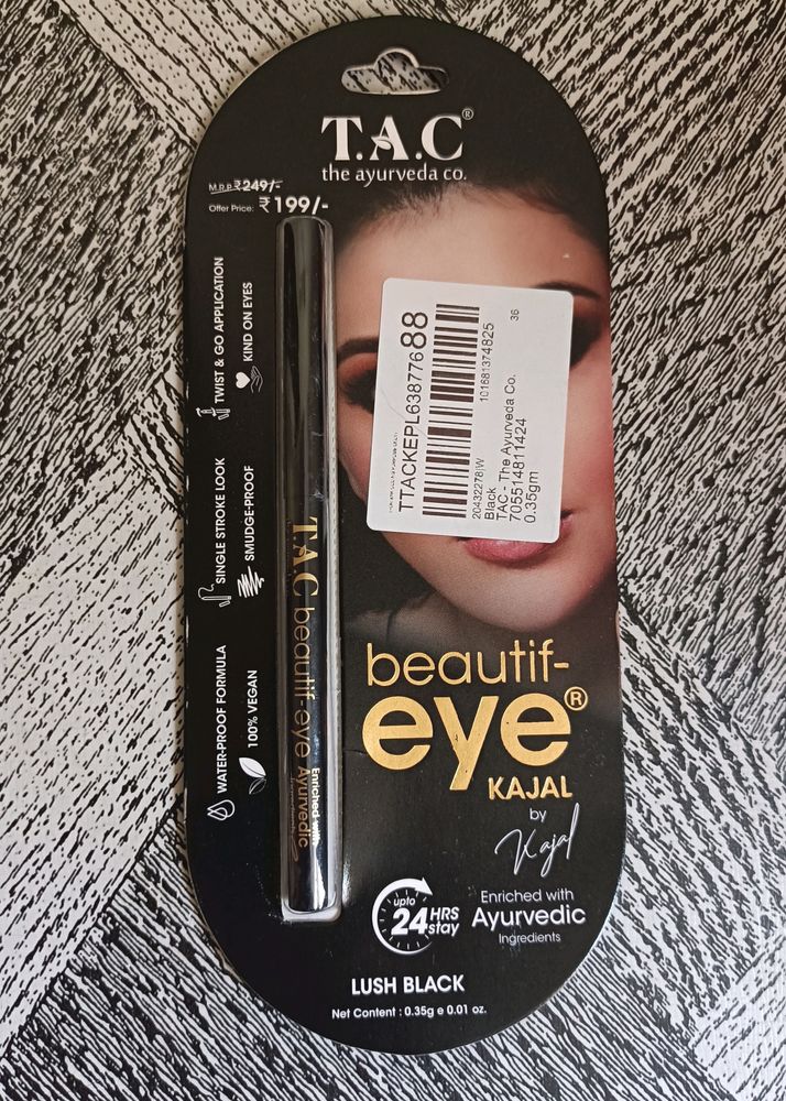 TAC Beautiful Eye Kajal - Lush Black