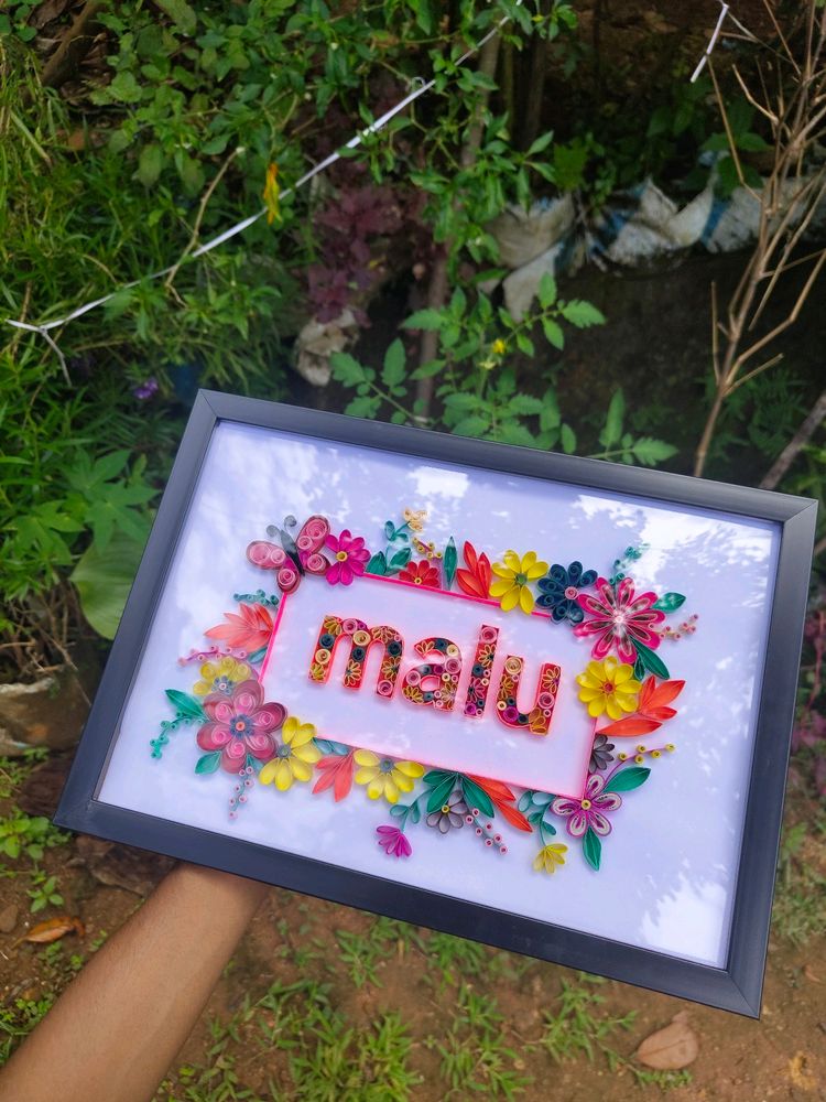 Quilling Art Name