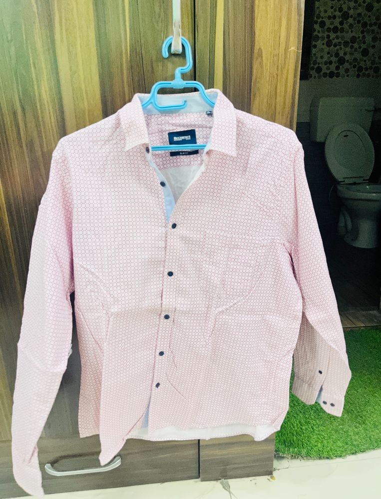 New Blackberrys PremiumQuality Pink Slim Fit Shirt