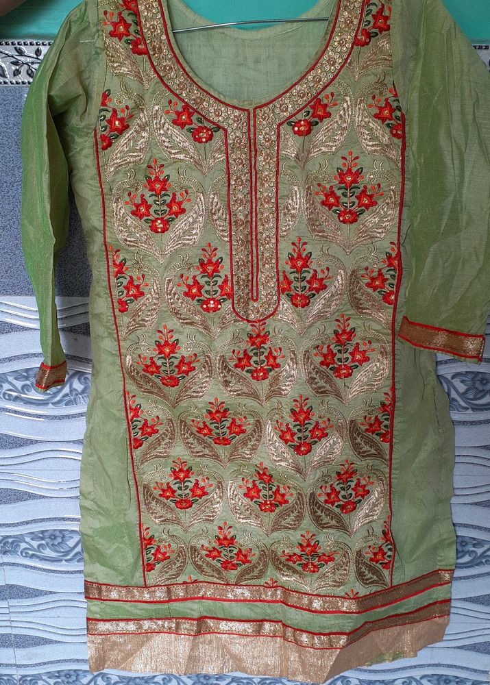 Embroidered Suit Salwar With Dupatta