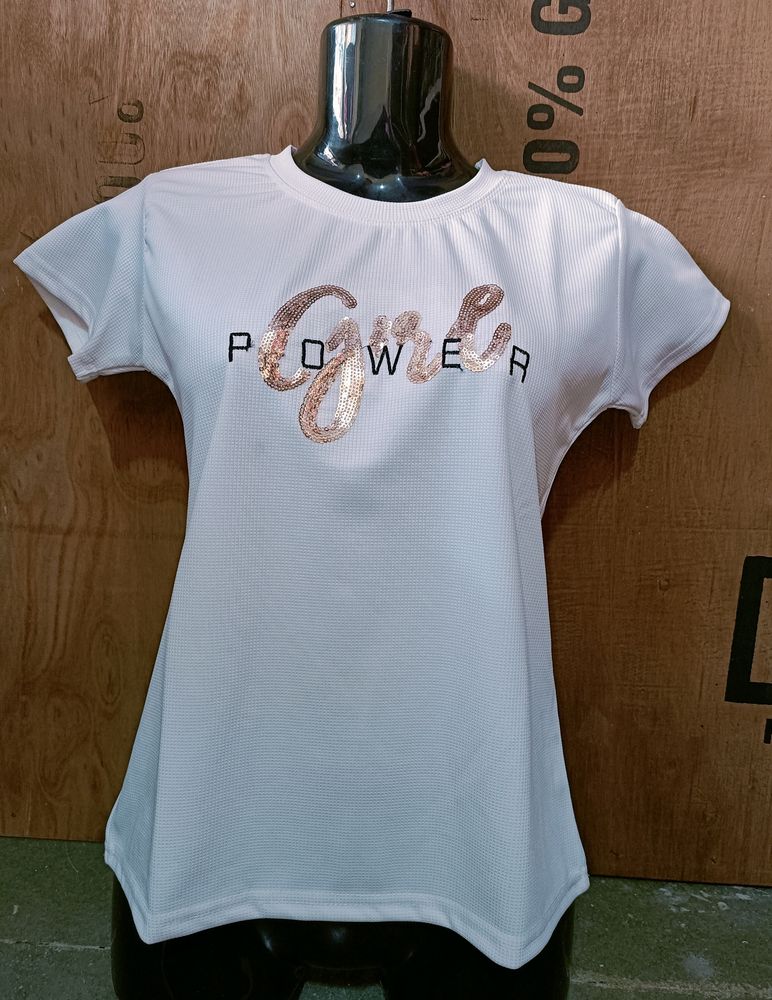 🤍 White Power Girl Tshirt