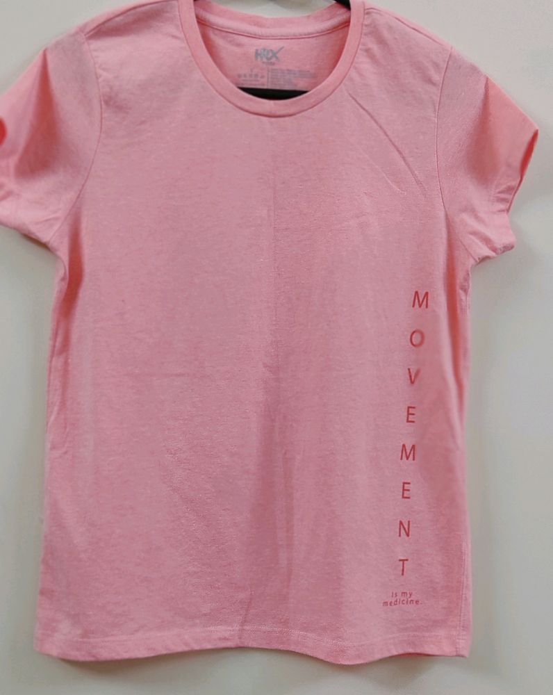 HRX by Hrithik Roshan Pink Tee