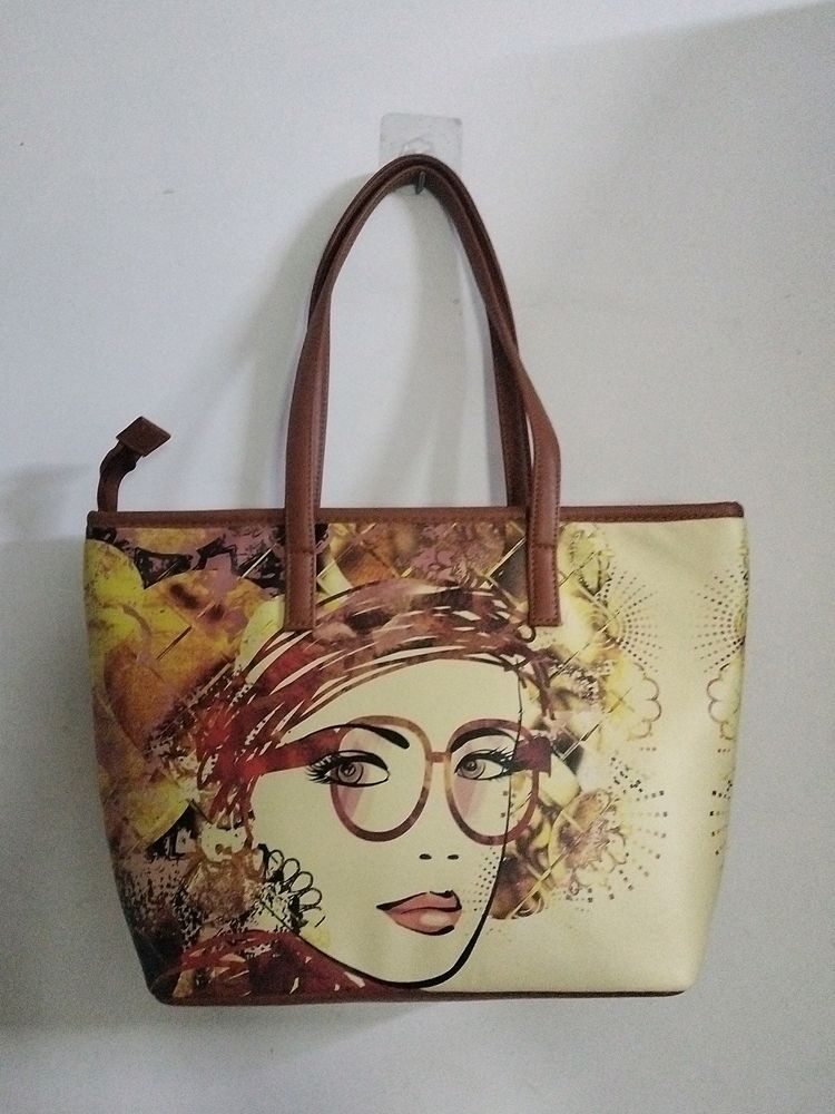 AUBREY Printed Fashion Tote Bag.