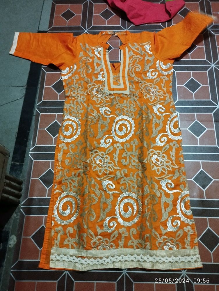 Orange Kurta