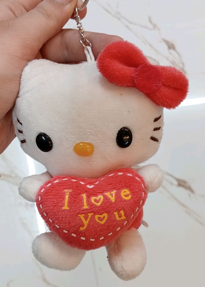 Kawaii Hello Kitty 🌸 Plushie Keychain