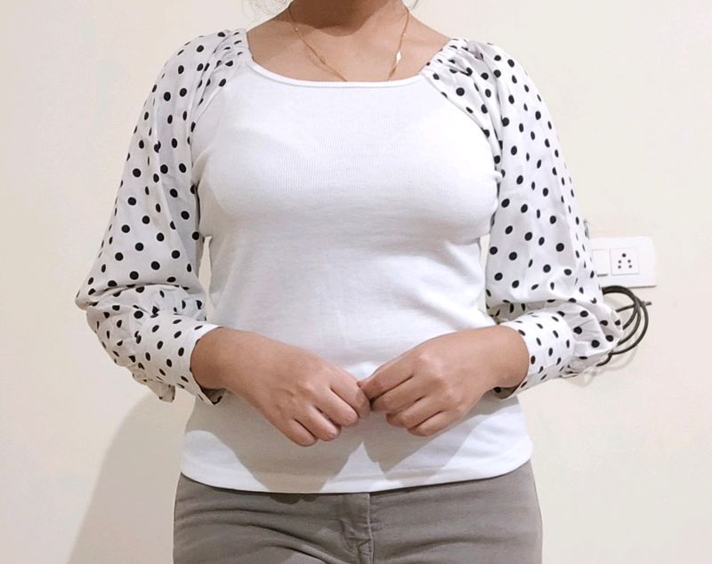 Balloon Sleeves Top