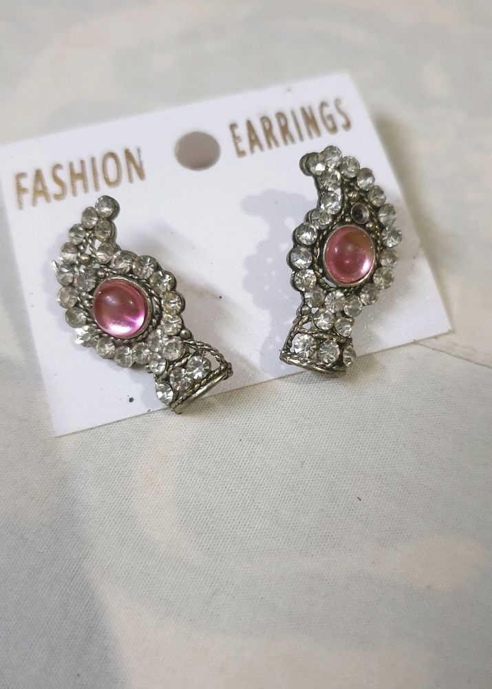 Silver Plated Studs Earrings