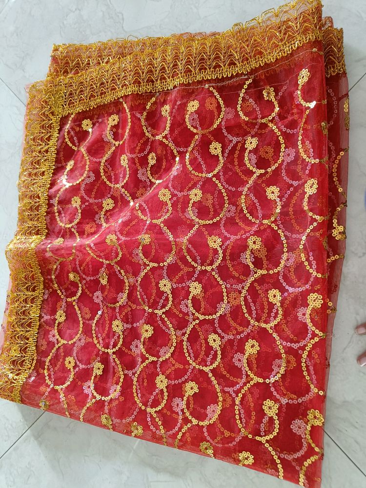 Red Bridal Dupatta