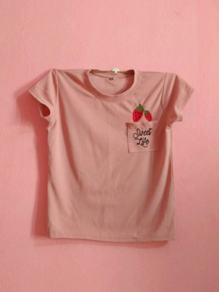 Cute Dusky Pink T-shirt