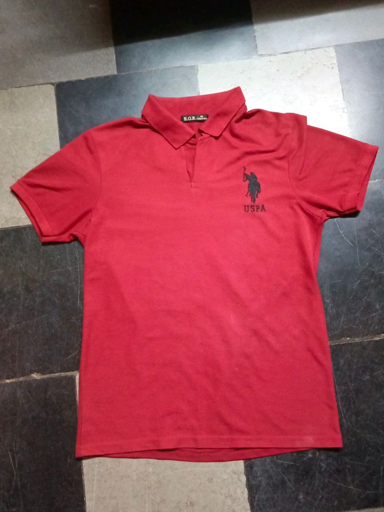 Us Polo Tshirt For Men (Maron Colour)