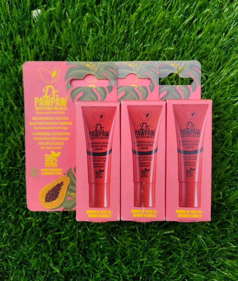 Pawpaw Peach Pink Lip Balm