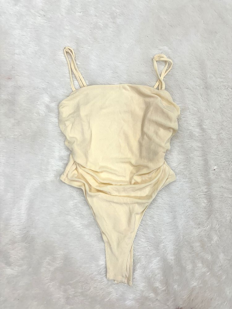 Pinterest Pastel Ruched Bodysuit 🧸