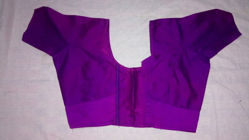 Womens Stitched Blouse Purple S Size - 32 inch