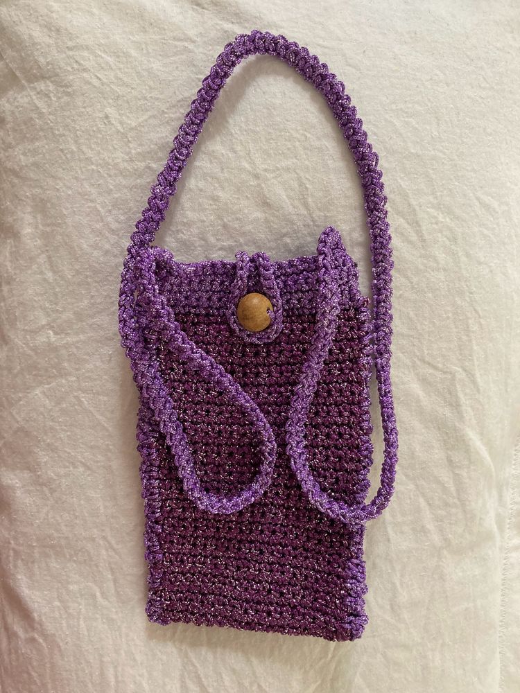 Crochet Mobile Sling Bag