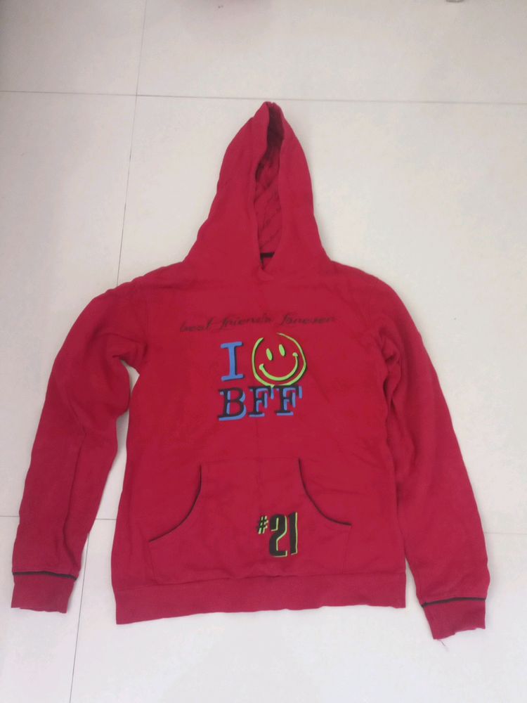 Hoody Winter Wear For Girl. M Size