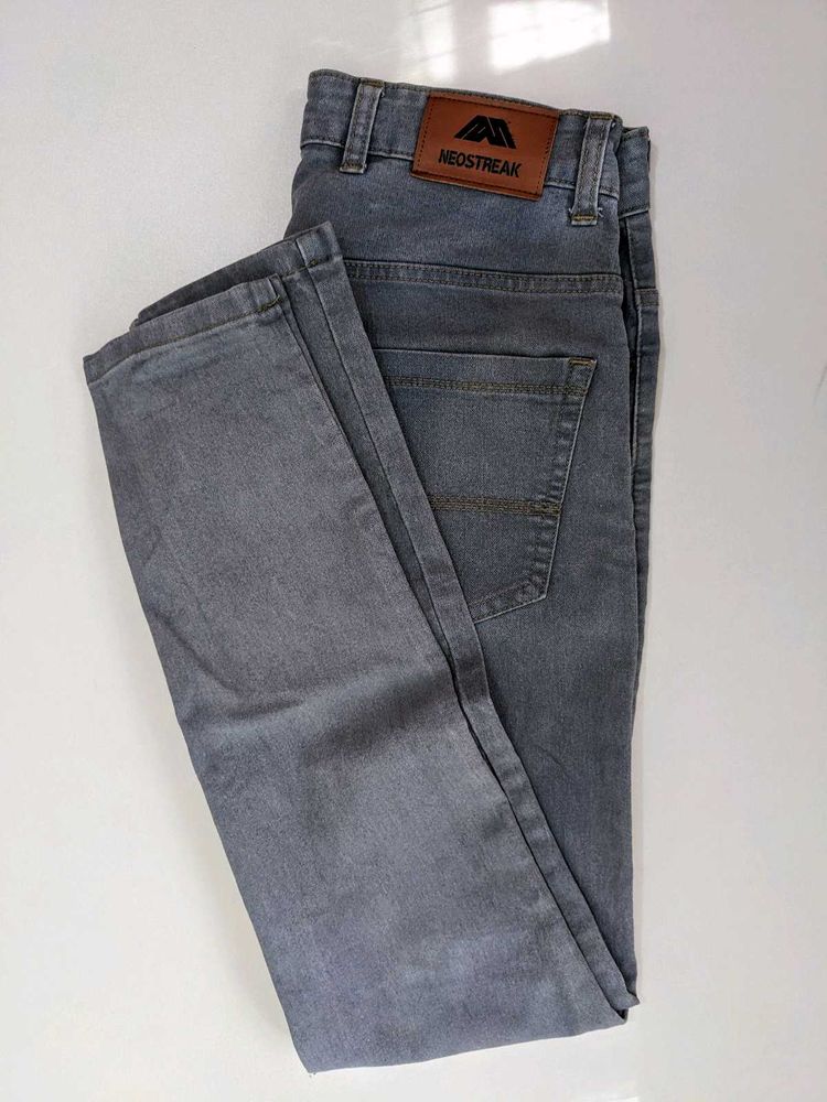 Men's Grey Slim Fit Jeans (30)