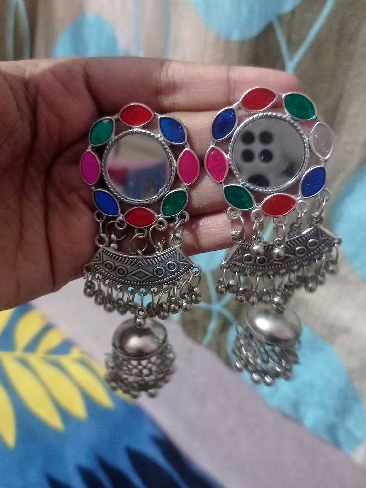 Multicolor jhumka